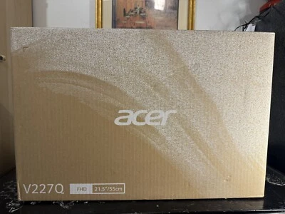 Acer V227Q Vero V7 Series FHD LCD W/LED Backlight Monitor ZERO Frame,Wide View - Image 1 of 4