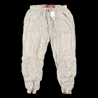 NUEVO CON ETIQUETAS $178 Pantalones Johnny Was Para Mujer Medianos Ramble Pull-On Rayón Carga Joggers NUEVO Foto 1 de 4