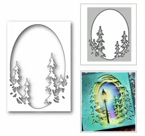 Baum Rahmen Metall Cutting Dies Scrapbooking Stanzschablone Embossing Stenci DIY - Bild 1 von 2