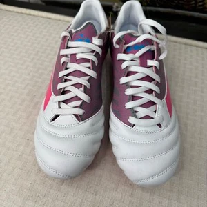 Diadora Brasil Elite Veloce GR Soccer Cleats White/Pink Mens 10 Football Boots - Picture 1 of 9