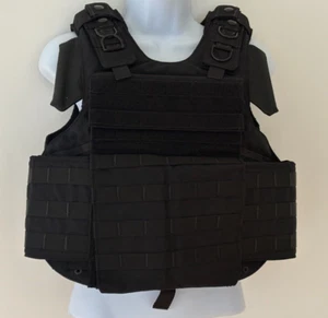 SECOND CHANCE Women Tactical MKII Plate Rack Armor Carrier Small Black Molle - Picture 1 of 17