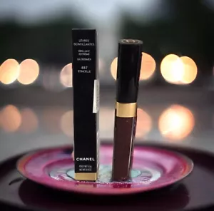CHANEL LÈVRES SCINTILLANTES Brilliant Extreme Glossimer - 487 Etincelle - 0.18oz - Picture 1 of 10