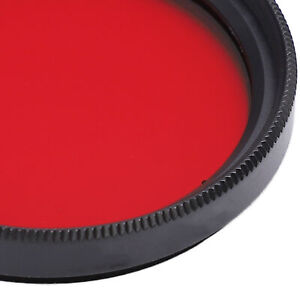(red) Full Color Lens Filter Set 37mm SLR Camera Color Filters Kit Orange