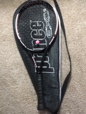 PRINCE O3 PINK LTD OS 110 TENNIS RACQUET 4 1/2 “ New Grip With Padded Bag