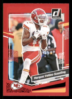 2023 Donruss Press Proof Red #147 Marquez Valdes-Scantling - Image 1 of 2