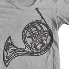 FRENCH HORN INSTRUMENT T SHIRT Brass Section Music Band Orchestra Tenors Bass