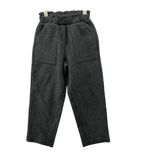 Zara Kids Size 7 Knit Pants Gray Relaxed Tapered Pull On Boys Girls - Picture 1 of 6
