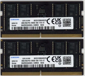 2x 48GB 96GB RAM PC5-5600B-S DDR5 SO-DIMM 5600 Mhz für Notebook Laptop NUC - Bild 1 von 1