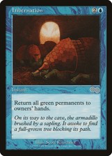 Hibernation Urza's Saga HEAVILY PLD Blue Uncommon MAGIC GATHERING CARD ABUGames