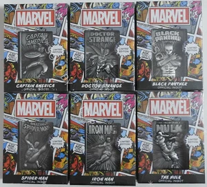 MARVEL LIMITED EDITION COLLECTABLE METAL INGOT SET - 6 PIECES - FREE UK P&P - Imagen 1 de 9