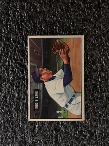 1951 Bowman Baseball #140 Eddie Lake VG/EX
