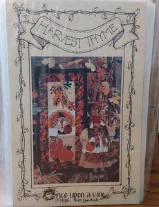 Harvest Thyme Once Upon a VIne 1996 Applique Quilt Pattern Thanksgiving - Picture 1 of 2