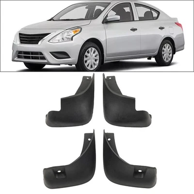 4pcs Front&Rear Wheel Mud Flaps Splash Guards For Nissan Versa Sedan 2011-2019 - Image 1 of 4