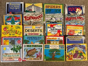 Lot 20 GAIL GIBBONS Picture Books Apples Hurricanes Caves Dogs Holidays - Bild 1 von 8