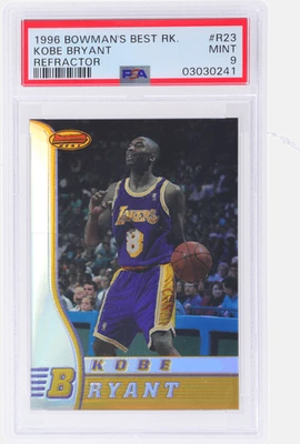 Bowman's Best Kobe Bryant Rookie Refractor 1996 #R23 PSA 9 Rookie RC Foto 1 de 2