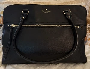 Bolso Cartera Kate Spade New York Cobble Hill Kiernan Grande Cuero Negro Usado en Excelente Condición - Imagen 1 de 12
