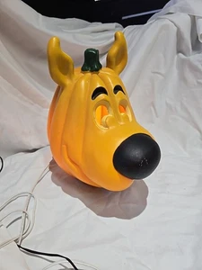 Scooby Doo Halloween Blow Mold Plastic Light Up Jack-O-Lantern Pumpkin - Picture 1 of 9