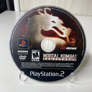 Mortal Kombat: Armageddon (Sony PlayStation 2, 2006) PROBADO ~ SOLO DISCO - Imagen 1 de 2