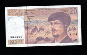 20 FRANCS  VERY FINE  BANKNOTE  FROM FRANCE  1997    PICK-151 - Picture 1 of 2