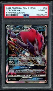 2017 PSA 10 Pokemon Sun & Moon Zoroark GX 53/73 Shining Legends Card Gem Mint - Bild 1 von 2