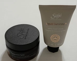 Saje Liquid Sunshine Citrus Handcreme 1 OZ 30 ml Reisegröße NEU & Körperbutter - Bild 1 von 5