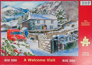 GROSSES 500-teiliges Puzzle House of Puzzles "Ein WILLKOMMENSBESUCH" - vollständig - Bild 1 von 8