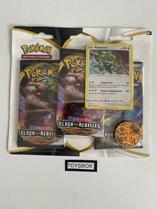 Carte Pokémon Tripack Rayquaza Scellé / Clash Des Rebelles EB2 / NEUF FR - Picture 1 of 2