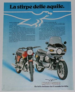 Advert Pubblicità 1979 MOTO GUZZI V35 / 1000 SP - Picture 1 of 1