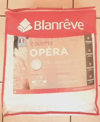 Couette chaude Opéra neuve 140 x 200 cm Blanrêve - Photo 1/4