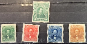 Honduras Scott #53 #76-79 - A6 5c, A9 1c, 2c, 5c, 10c - MH - VF - 1891-1893 - Picture 1 of 4