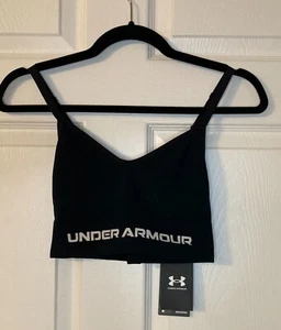 Under Armour Women's Vanish Seamless Low Sports Bra - Black Size S - Picture 1 of 7