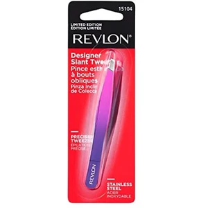 Revlon Eyebrow Hair Removal Tweezer, Designer Slant High Precision Tweezer - Picture 1 of 8