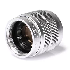 Silver 35mm f1.7 2/3" C CCTV Lens Adapter for M3 N1 FX NEX Micro 4/3 Pentax BLAC - Picture 1 of 4