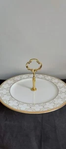 Noritake Trefolio Gold Handled Serving Tray - Picture 1 of 1