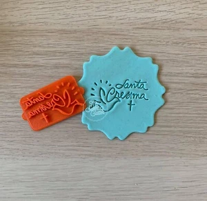 Timbro Scritta santa cresima Formine Biscotti Cookie Cutter - Picture 1 of 1