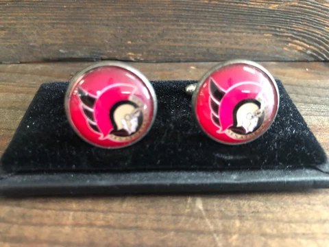 New CUFFLINKS for dress shirt - OTTAWA SENATORS Hockey Theme Cuff Links Cover