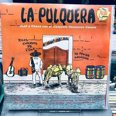 JOSE Y CHAVA CON EL CONJUNTO HERMANOS CANELA -LA PULQUERA- MEXICAN LP, COMEDY - Image 1 of 4