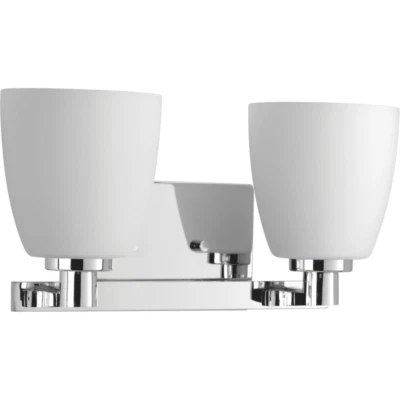Progress Lighting P2166-15 Fleet Collection 2-Light Polished Chrome Vanity Light - Image 1 of 4