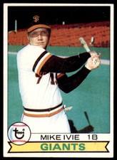 1979 Topps Baseball Card Mike Ivie San Francisco Giants #538