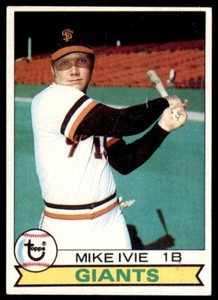 1979 Topps Baseball Card Mike Ivie San Francisco Giants #538