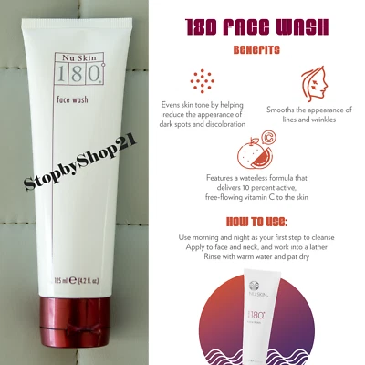 Nu Skin NuSkin 180 Face Wash 4.2 fl oz -AUTHENTIC- Exp 12/2027 NEW SEALED - Image 1 of 4