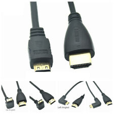 0.5M Angle HDMI Male TO Mini HDMI Male Plug Cable Cord Video Adapter Connector