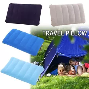 Office Flocking Inflatable Travel Camping Pillow Hot - Picture 1 of 13
