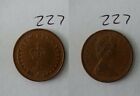 1975 Elizabeth II British 1/2p Half Penny Old Coin 227