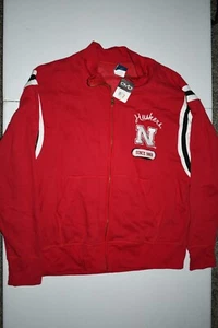 Herren Nebraska Cornhuskers XL Neu mit Etikett Jacke Pullover (rot) alte Uni Marke - Bild 1 von 3