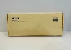 Arteck HW305-2 Black Frustration-Free Universal 2.4G USB Wireless Keyboard - Picture 1 of 3