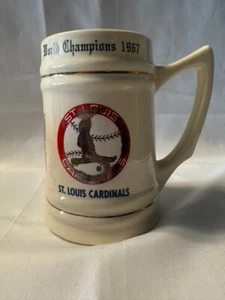 St Louis Cardinals World Champions 1967 Tankard Stein 5 3/4" Tall Vintage - Bild 1 von 6