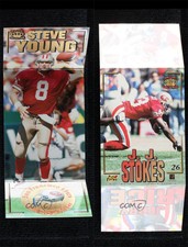 1995 Pacific Triple Folders Teams Jerry Rice JJ Stokes Steve Young Rookie RC HOF