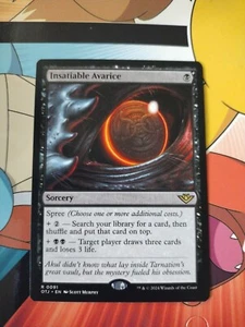 MTG Insatiable Avarice, neuwertig, englische Outlaws of Thunder Junction - Bild 1 von 2