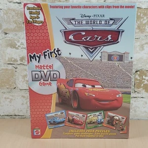 Disney Pixar The World of Cars My First Mattel DVD Game Includes 4 Puzzles - Picture 1 of 5